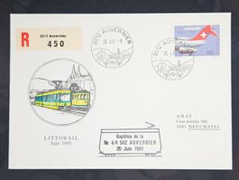 CL23 Enveloppe + Timbre Suisse 1981