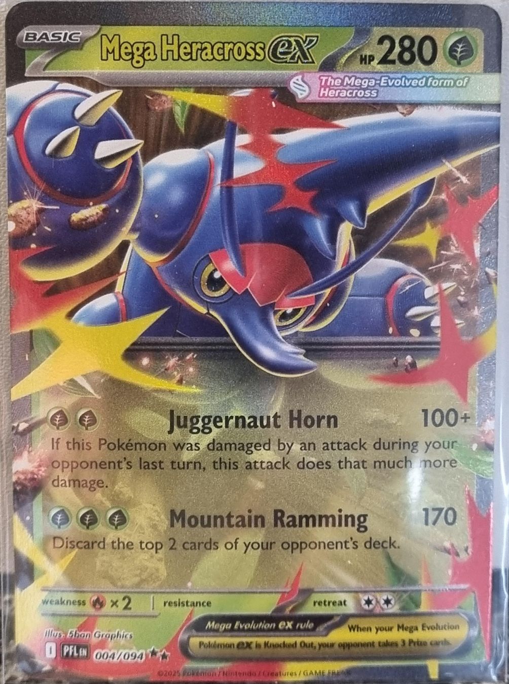 Pokémon Sammelbilder & Trading cards: Mega Heracross ex 🇺🇸 - PFL-004 - Phantasmal Flames – Gebraucht aus Bern von NeoSatoshi