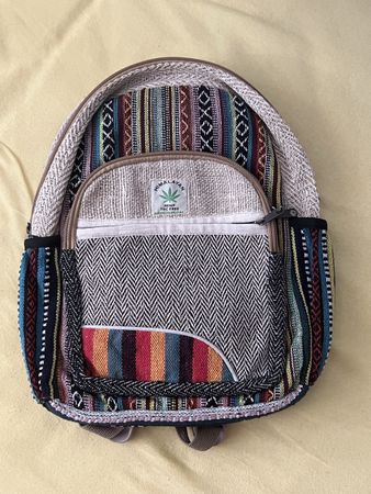 Himalayan Hanf Rucksack – Hemp THC Free – Made in Nepal