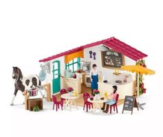 Schleich 42592 Café Reitercafé Bistro Restaurant Haus Stall