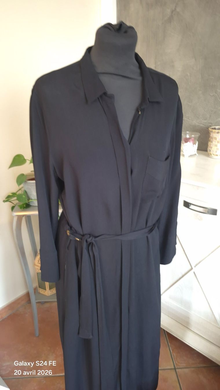 Vestiti: Noa Noa robe chemise noir .38 – Usato da Reconvilier venduto da something4you 2