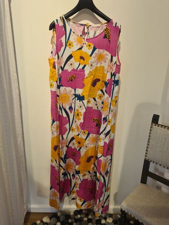 Sommerliches Maxikleid von Robert Friedman, Gr. M, Top!