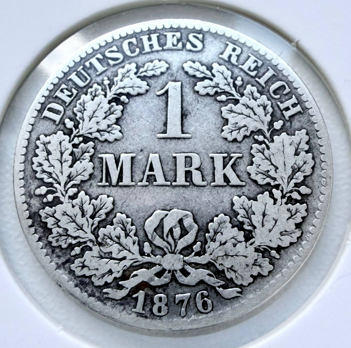 Tutti le monete: 1 Mark 1876 D Silber – Deutsches Kaiserreich – Usato da Sissach venduto da Valeriika