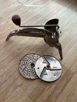 Small, old metal  “Mouli” Julienne food cutter