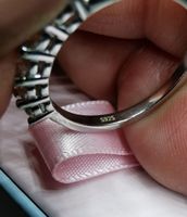 Bague argent avec diamants de moissanite de 0,5 ct GRA