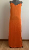 Magnifique robe longue orange d'été  Stradivarius T M