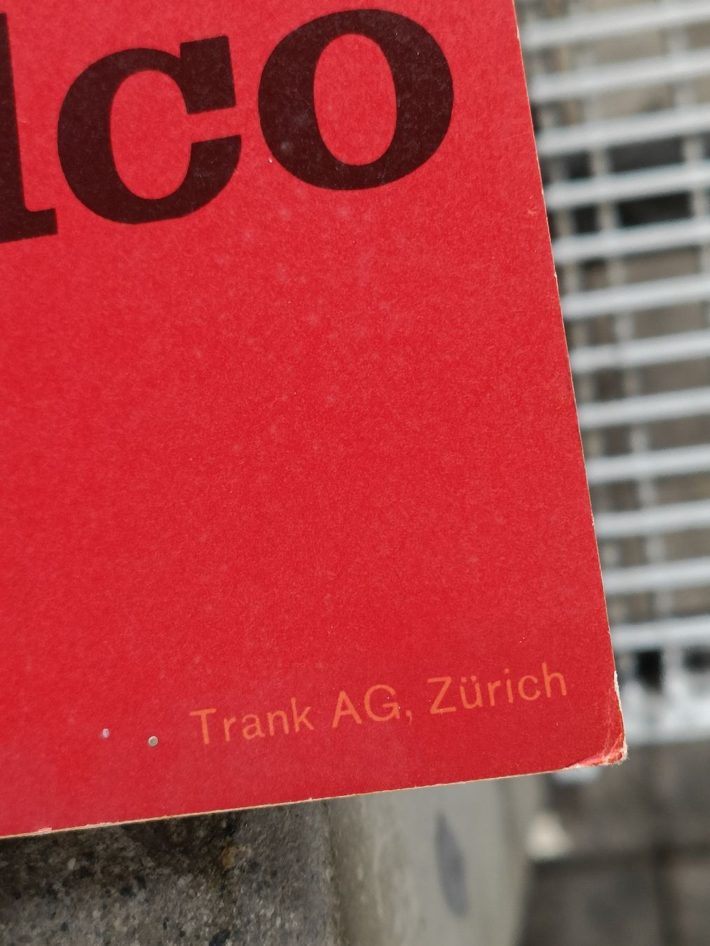 Alte Karton Werbung / Sinalco - Trank AG Zürich ca. 1960 (Gebraucht) in ...