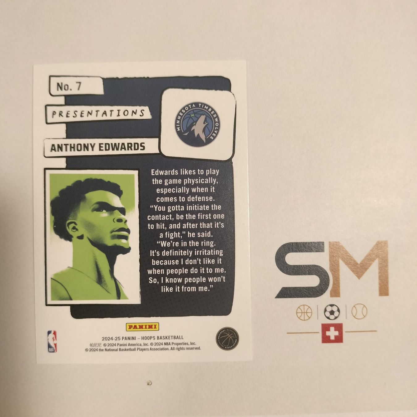 Panini Carte collezionabili: Anthony Edwards NBA Hoops Presentations SSP Case Hit – Nuovo (secondo la descrizione) da Bern venduto da SportsMemos 3