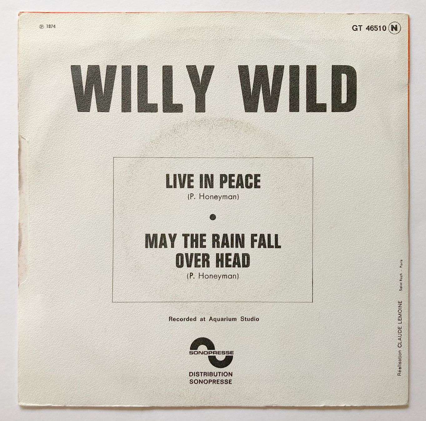 Schallplatten: WILLY WILD - LIVE IN PEACE – Gebraucht aus Bottens von hotter-than-hell 1