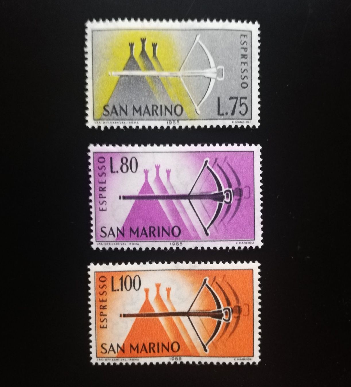 Tutti i francobolli: San Marino Briefmarken Serie Eilmarken, 1966 – Nuovo (secondo la descrizione) da Gümligen venduto da Fairseriver