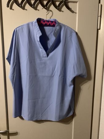 Bluse Damen hellblau Grösse L Sommerbluse