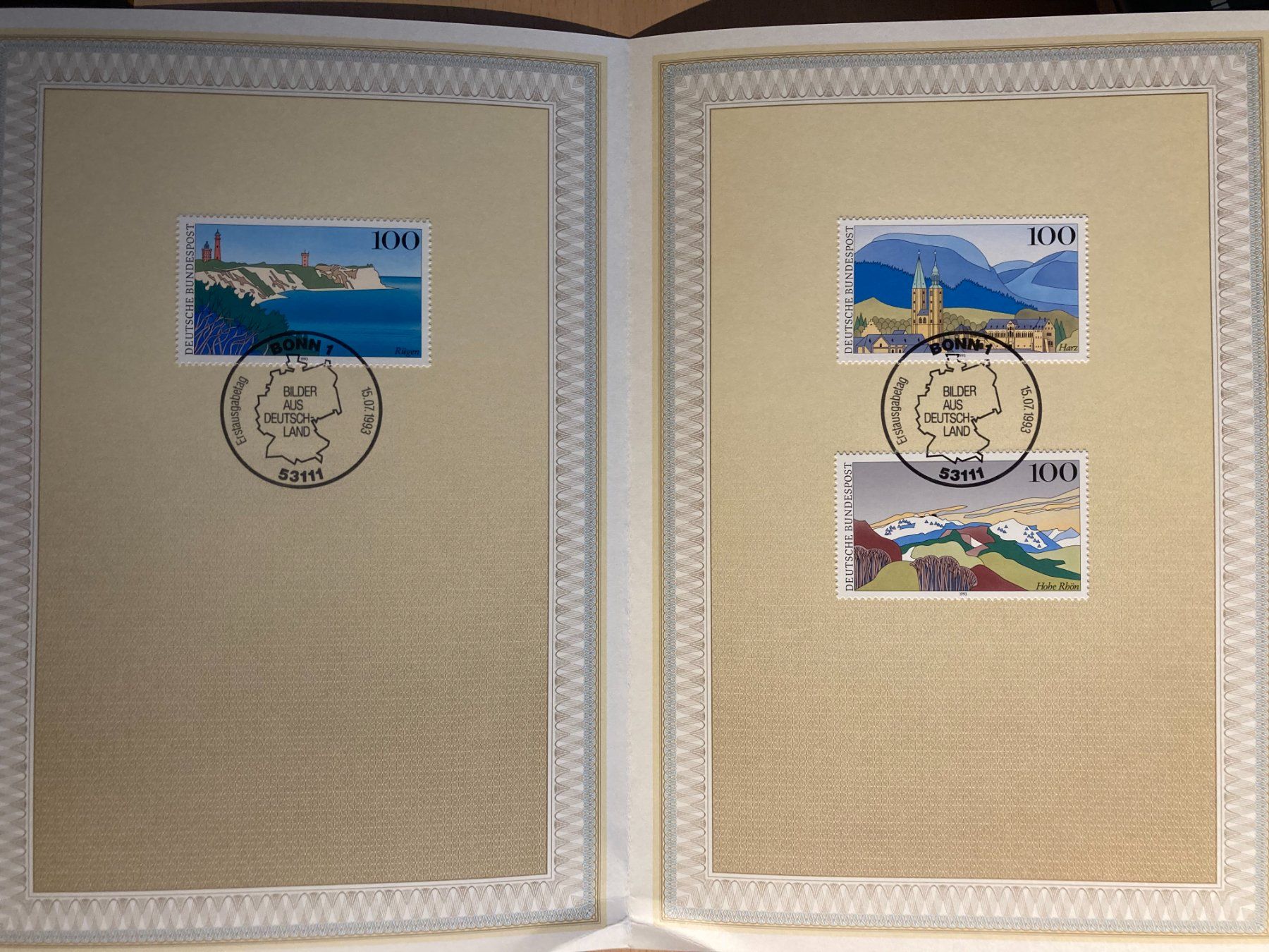 Tous les timbres: Deutschland 1993 Satz Bilder Ersttagsblatt – Neuf (Voir description) à Winterthur par schnueps
