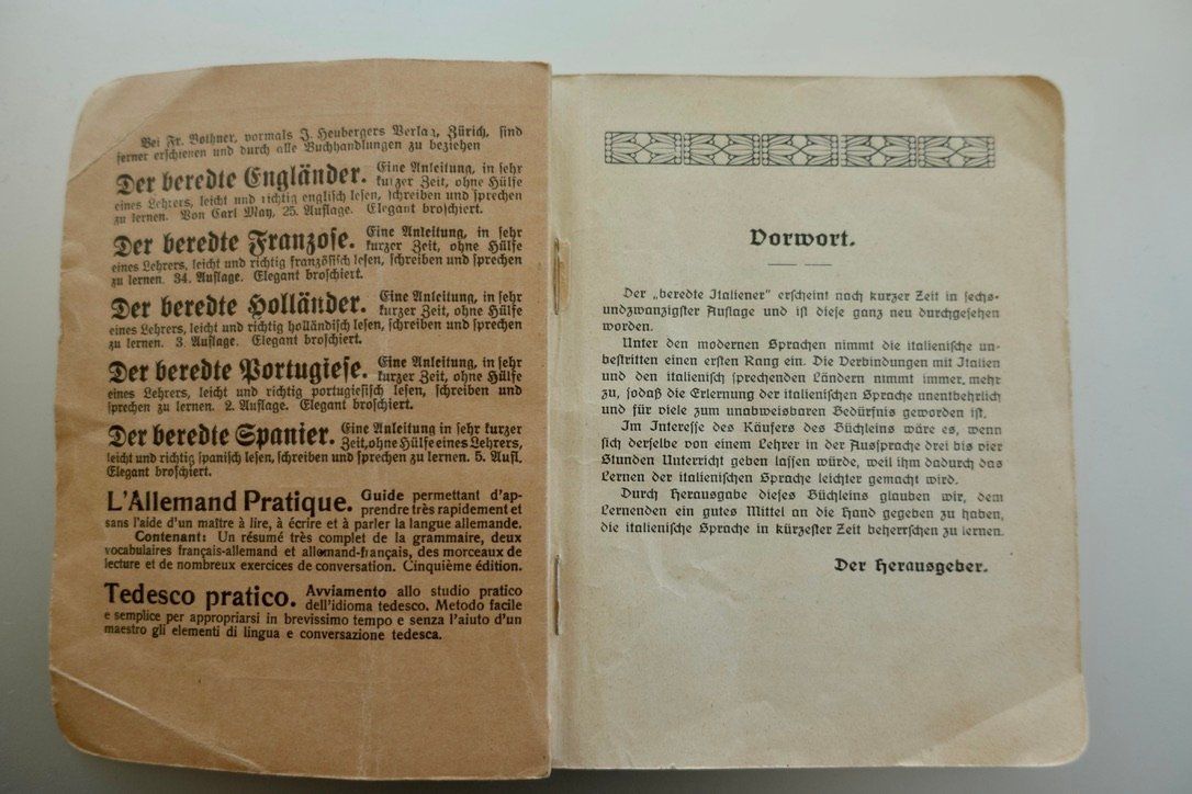 Livres: Antiker Sprachführer Italienisch – D'occasion à Chur par JennyAlexander 2