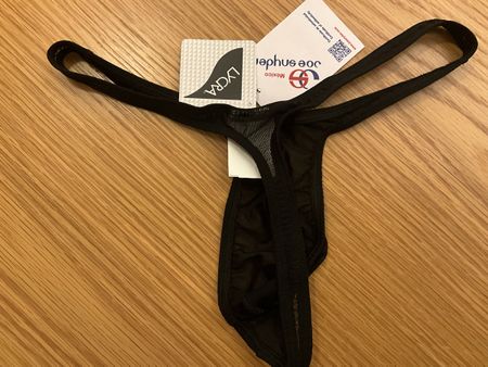 String Homme Joe Snyder Rio Thong, noir Taille M Neuf