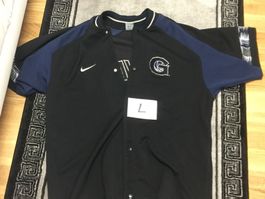 NIKE GEORGETOWN HOYAS WARM UP SHIRT L