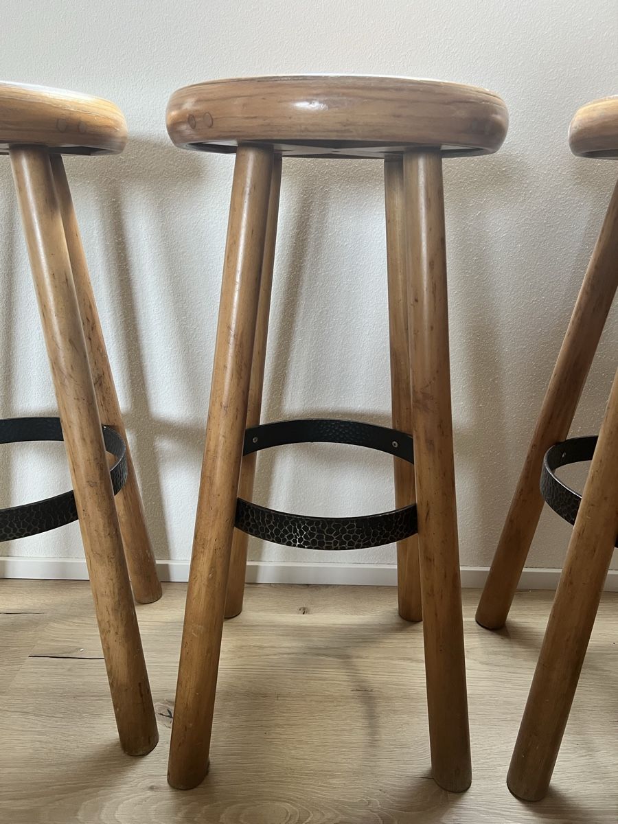 Hocker: 3 Barhocker aus Holz – Gebraucht aus Baldegg von Nu08