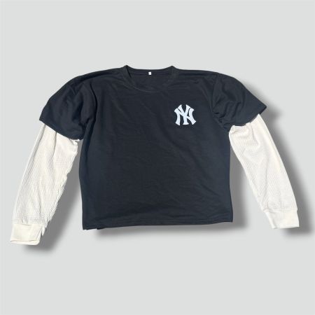 Yankees custom made black longsleeve