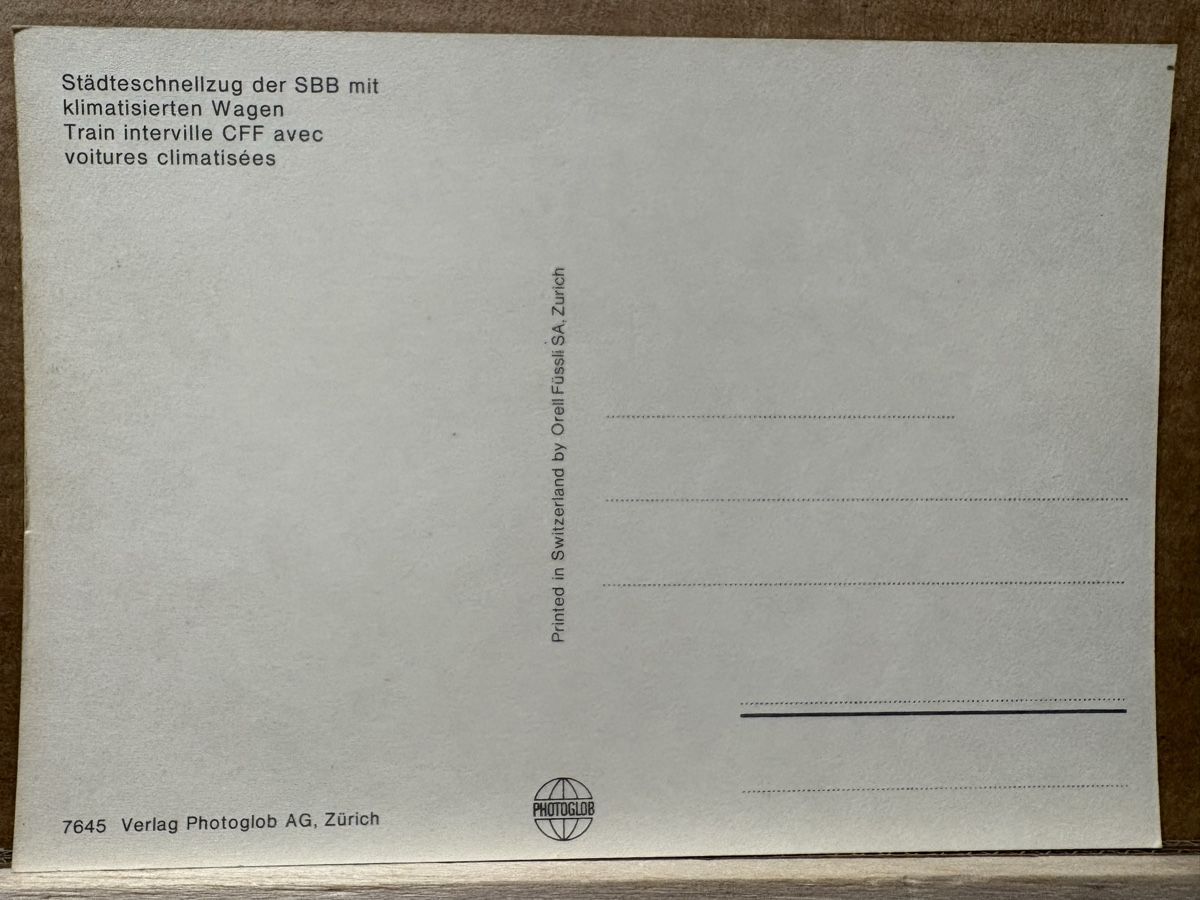 Cartoline postali: AK von Swiss Express / Eisenbahn – Usato da Rümlang venduto da Kartenpost1 1