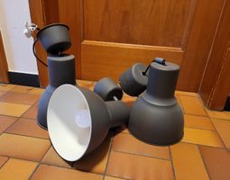 Lampen Set, Vintage Stil, Dunkelgrau, Top Zustand!