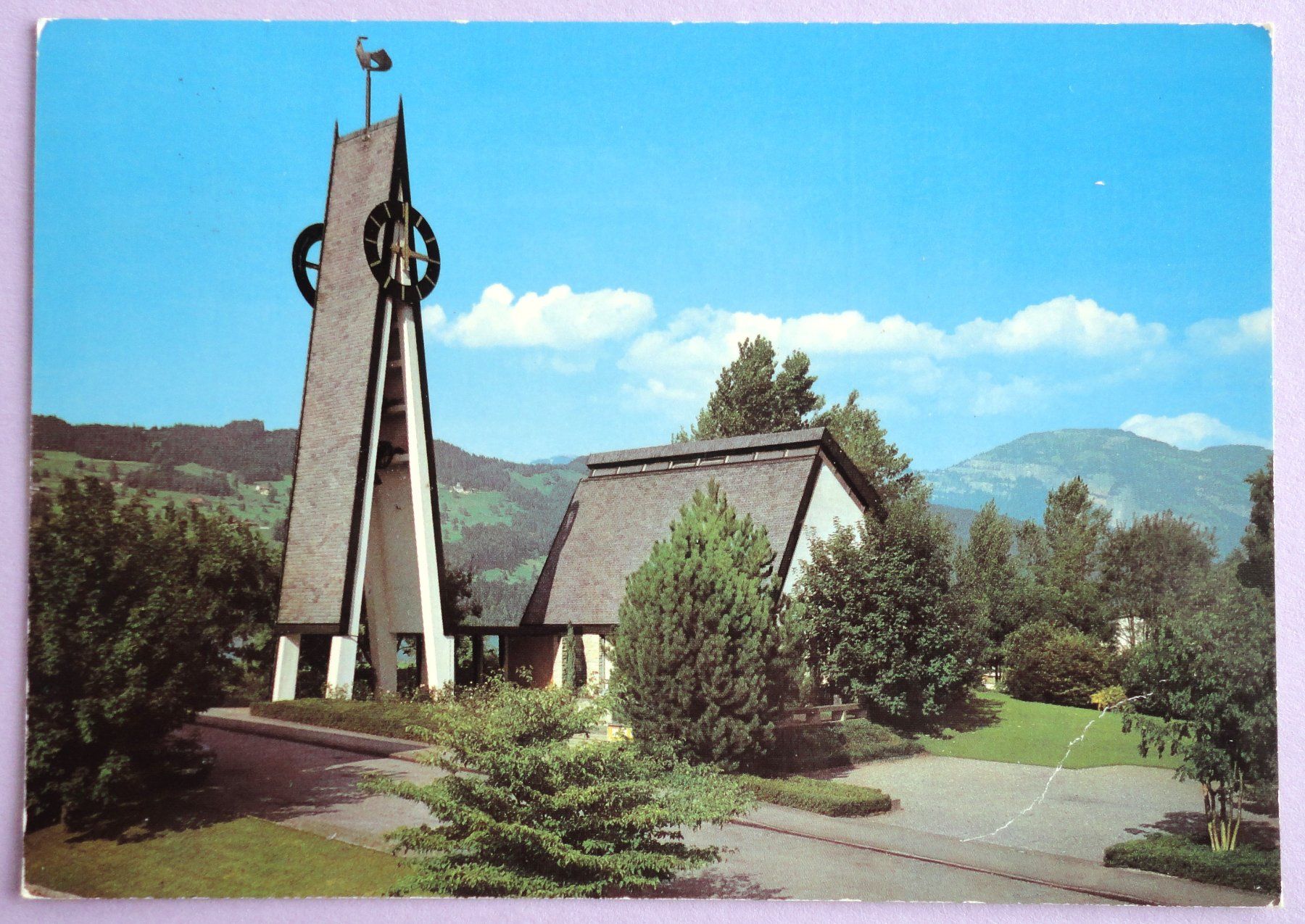 Cartoline postali: Buochs NW, ref. Kirche – Usato da Fétigny venduto da Billy2miny