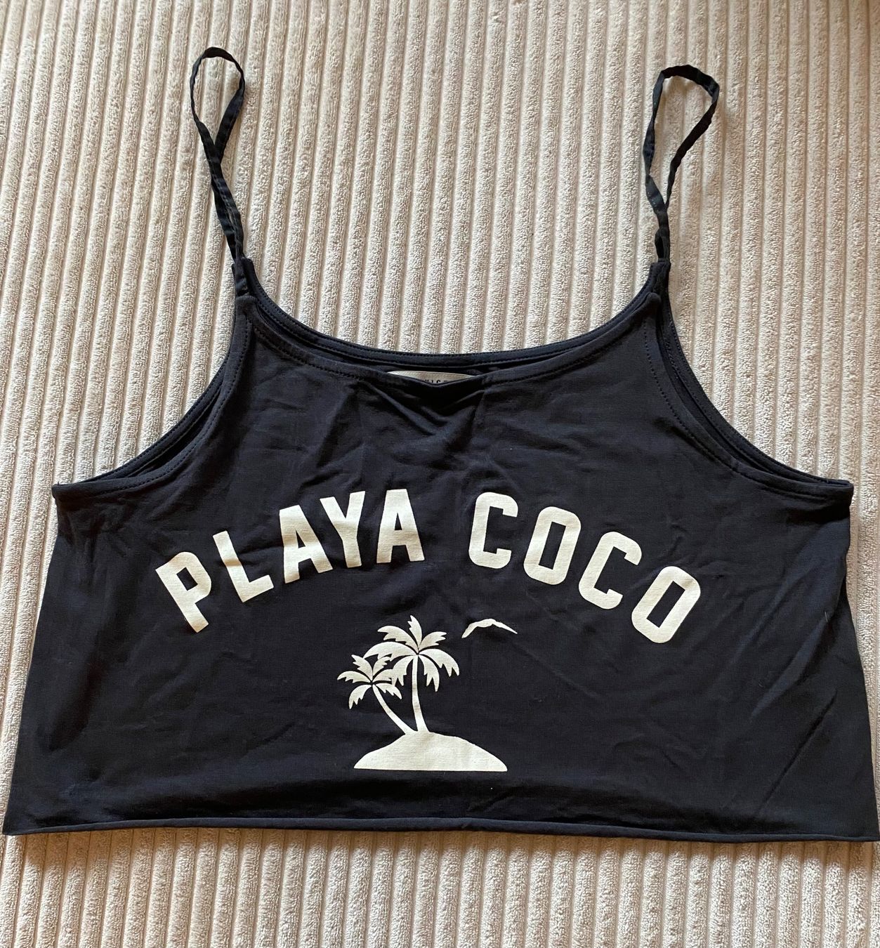 Pull&Bear Top: Pull&Bear Playa Coco Crop Top Shirt Trägertop Sommer Gr S – Usato da Langnau am Albis venduto da cynthia.jolene