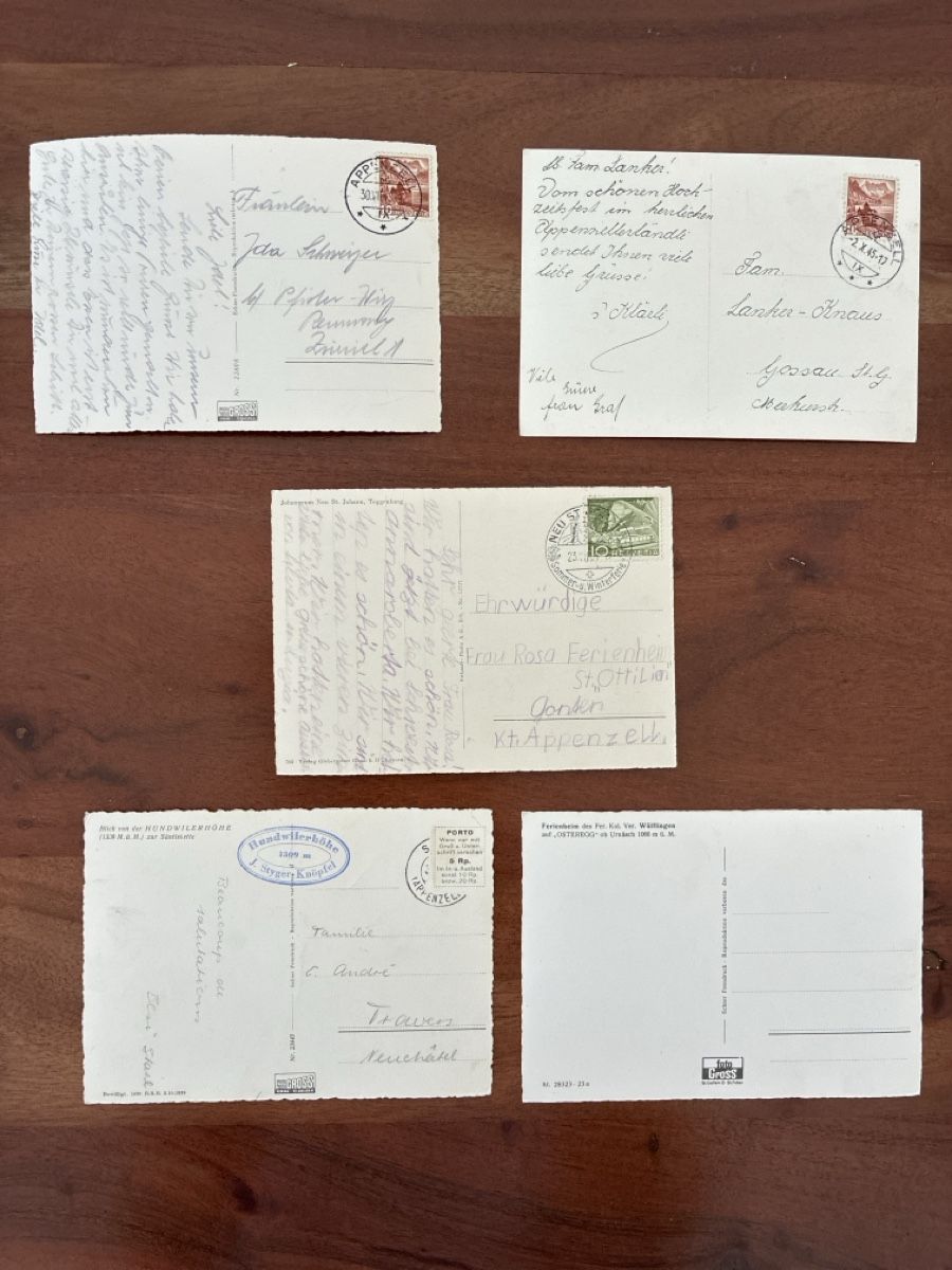 Ansichtskarten: 10 Ansichtskarten Schweiz Panorama Kt. Appenzell  – Gebraucht aus Oftringen von Cla.vD.74 4