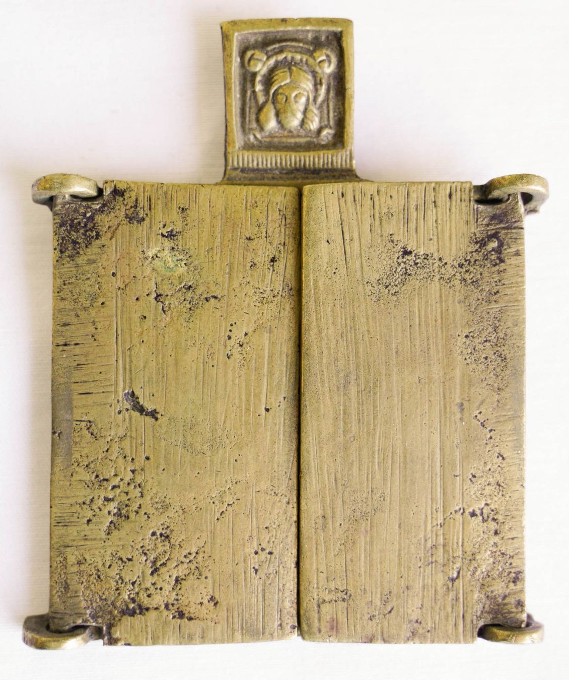 Sculture & Statue: Antike russische Reiseikone Bronze Triptychon Gottesmutter – Usato da Dietikon venduto da zajactb 1