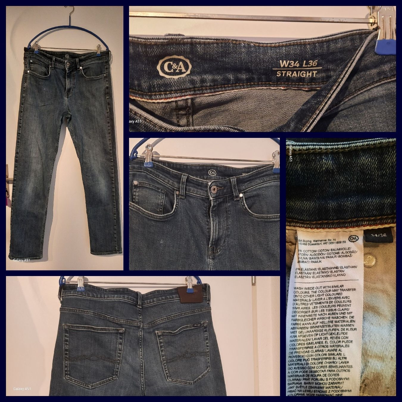 C&A Jeans: ***C&A*** Herrenjeans W34 L36 straight – Usato da Wädenswil venduto da H2H_Secondhandshop