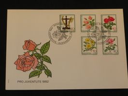 Pro Juventute FDC 1982 Nr. 281 - 285 Tag der Briefmarke