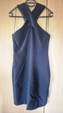 Schickes, kurzes, Mitternacht blaues Kleid von Mango