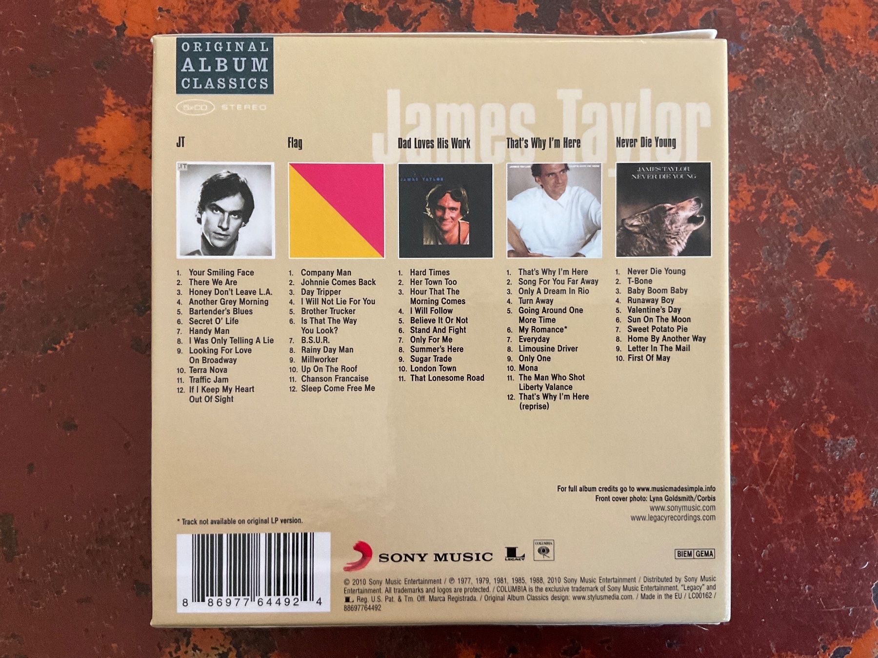 CD: James Taylor Original album classics 5 CDs – Usato da Delémont venduto da vinylfreak01 1