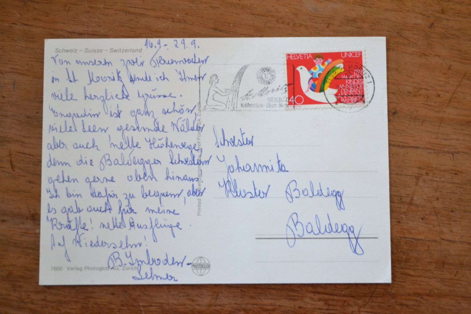 Cartoline postali: AK Engadin GR – Usato da Beinwil am See venduto da kajak55 1