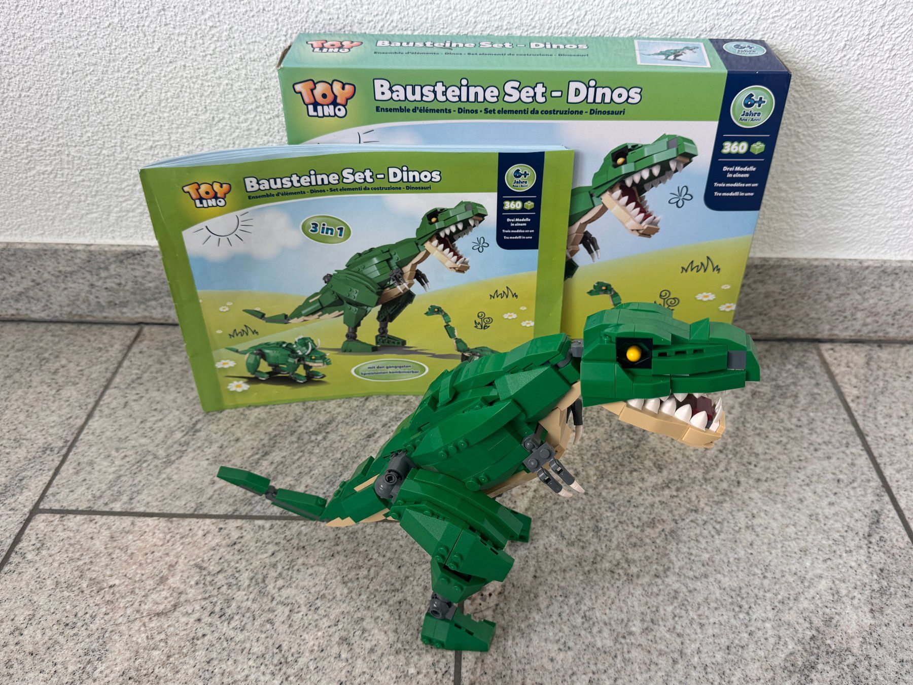 Kit di costruzioni: Bausteine Set - 3-in-1 Dinosaurier – Usato da Zollikon venduto da Krenapf