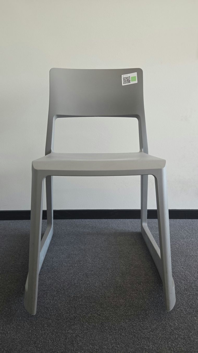 Stühle: Vitra Tip Ton Stuhl, Mittelgrau – Gebraucht aus Affoltern am Albis von Zapro 3