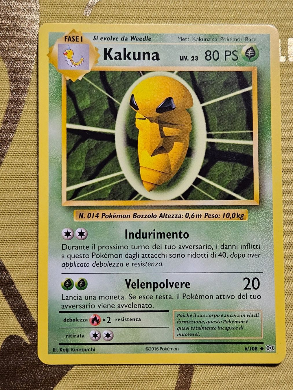 Pokémon Carte collezionabili: Evolutions - Kakuna 6/108 IT – Usato da Bellinzona venduto da Pokemarco