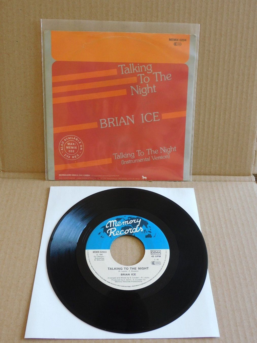 Schallplatten: Brian Ice – Talking To The Night – Gebraucht aus Emmenbrücke von lamorak 1