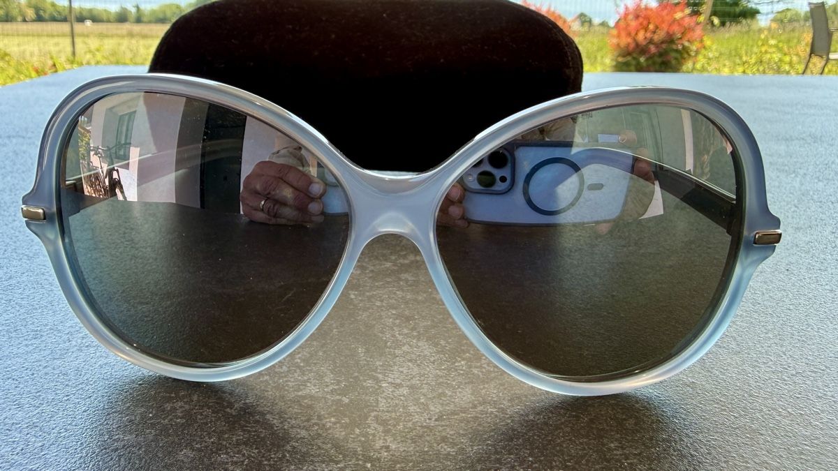 Marc Jacobs Occhiali & Lenti: Lunettes Marc Jacobs oversize bleu givré chic – Nuovo (secondo la descrizione) da Trelex venduto da AnnabelleLelie 5