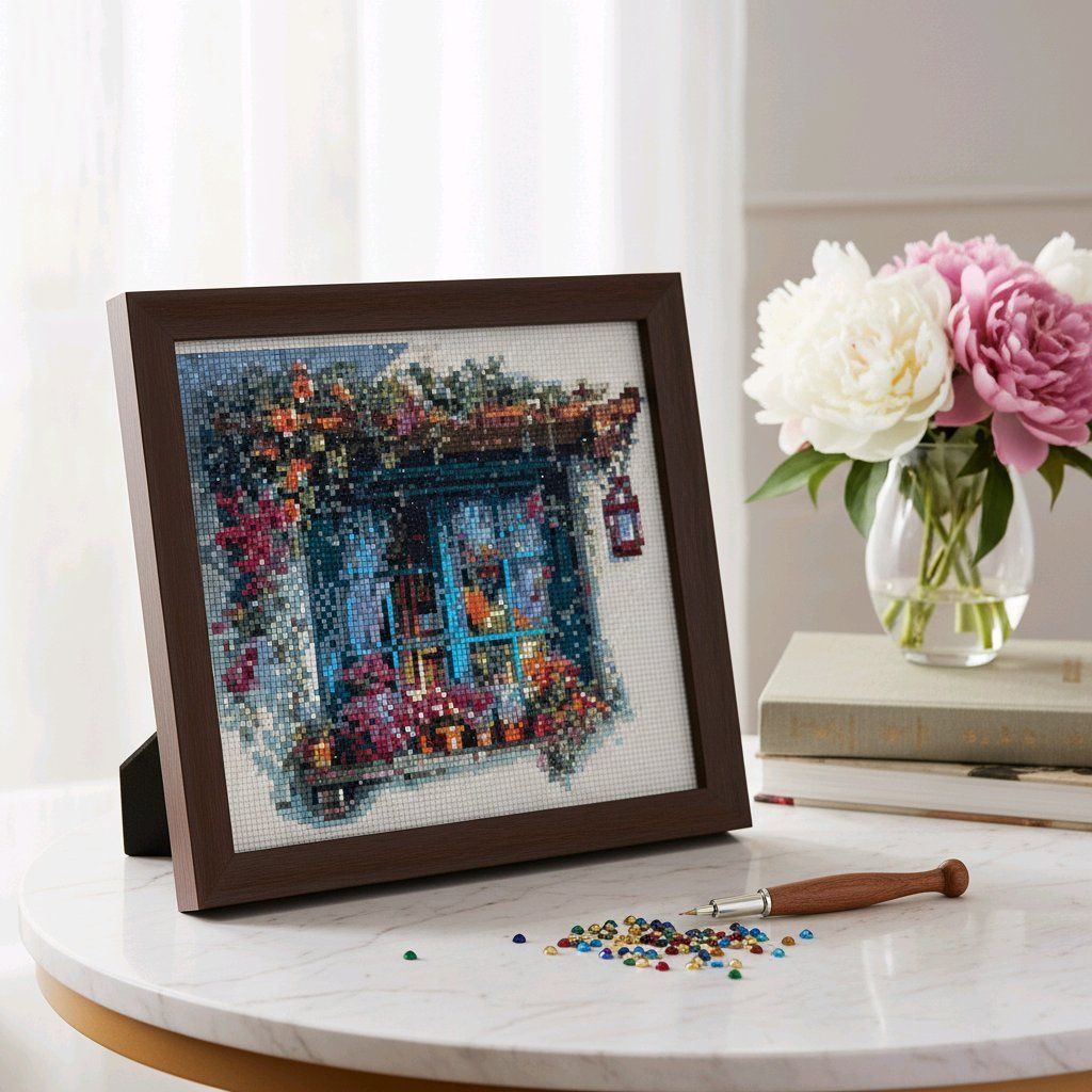 Kit bricolage: Diamond painting terminé 30x30 cm – Nuovo (secondo la descrizione) da Ste-Croix venduto da Lougia