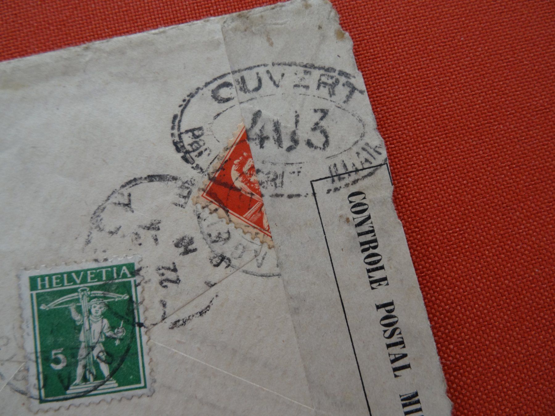 Buste & buste per spedizione: altes schweizer Briefchen abgestempelt 20.04.1916 Novaggio – Usato da Lupfig venduto da JUTA09 1