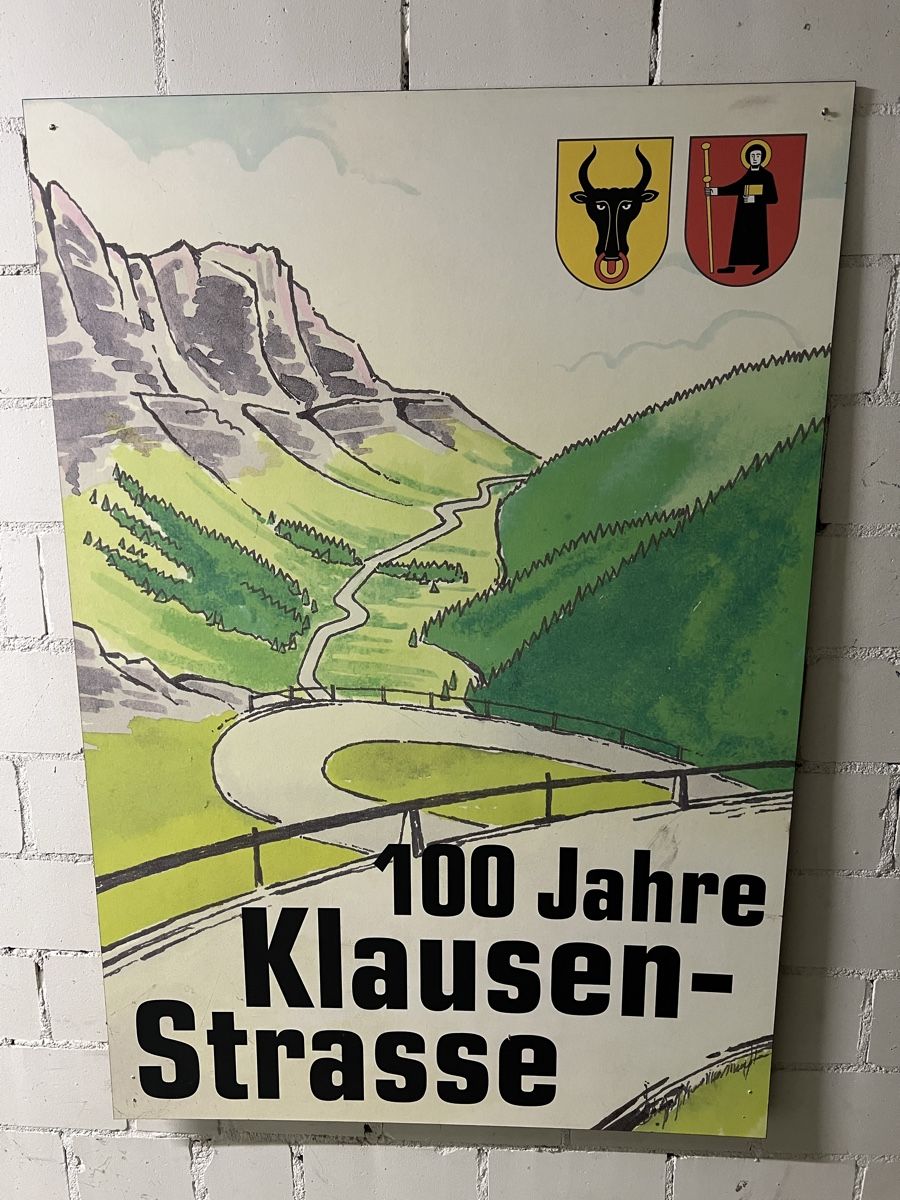 Posters & Illustrations: Plakat / Bild, 100 Jahre Klausenstrasse, Grossformat – D'occasion à Altdorf UR par Seller660