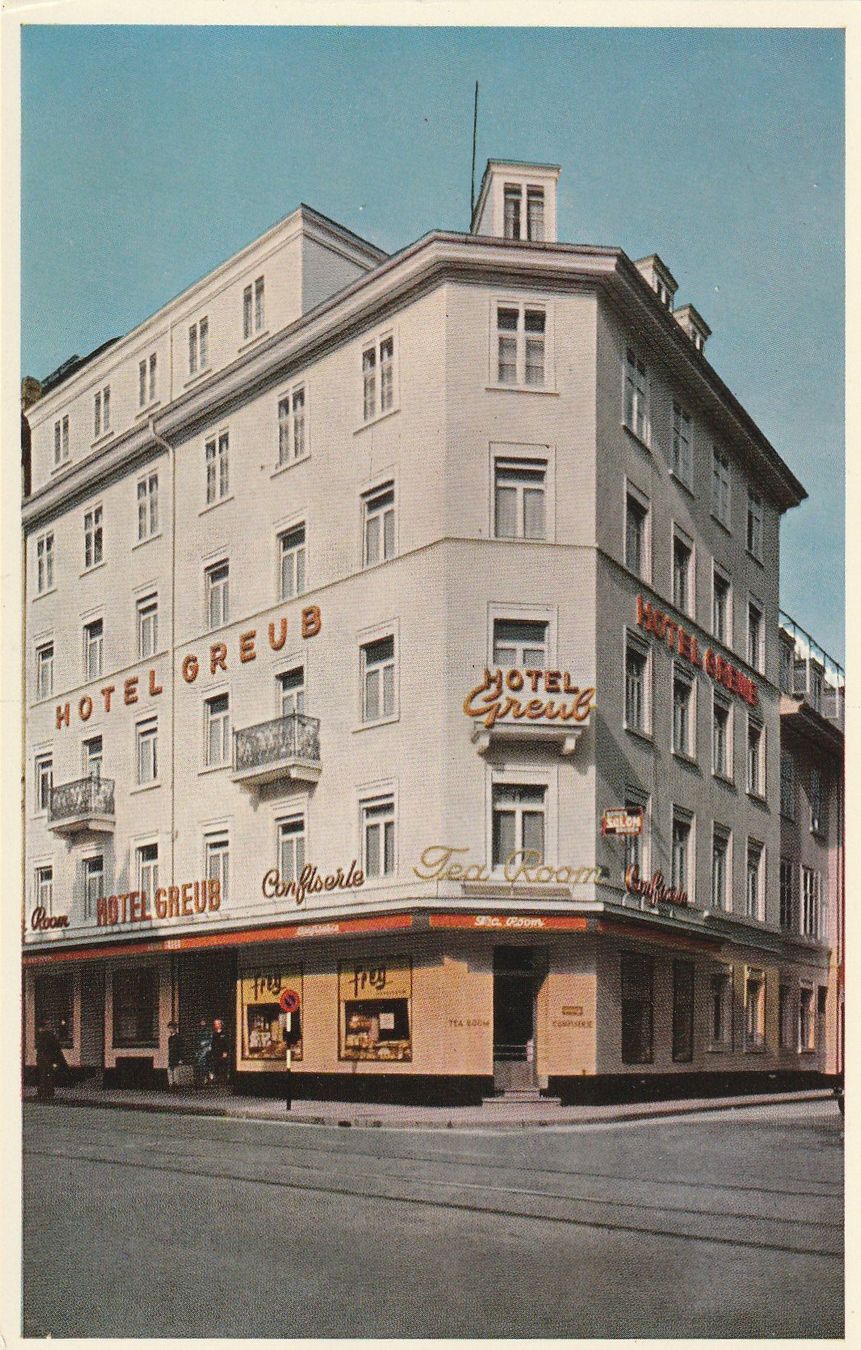 Cartoline postali: Basel Hotel Greub – Usato da Rorschacherberg venduto da fratovi2