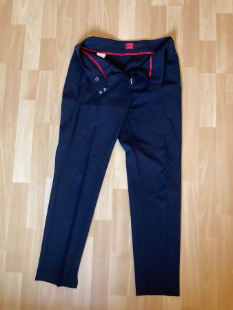 HUGO BOSS Businesshose, Gr 36, schwarzblau