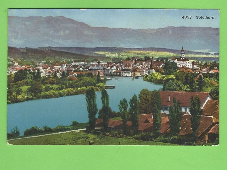 Ansichtskarten: Solothurn Ansichtskarte mit Feldpoststempel – Gebraucht aus Zürich von t24_de
