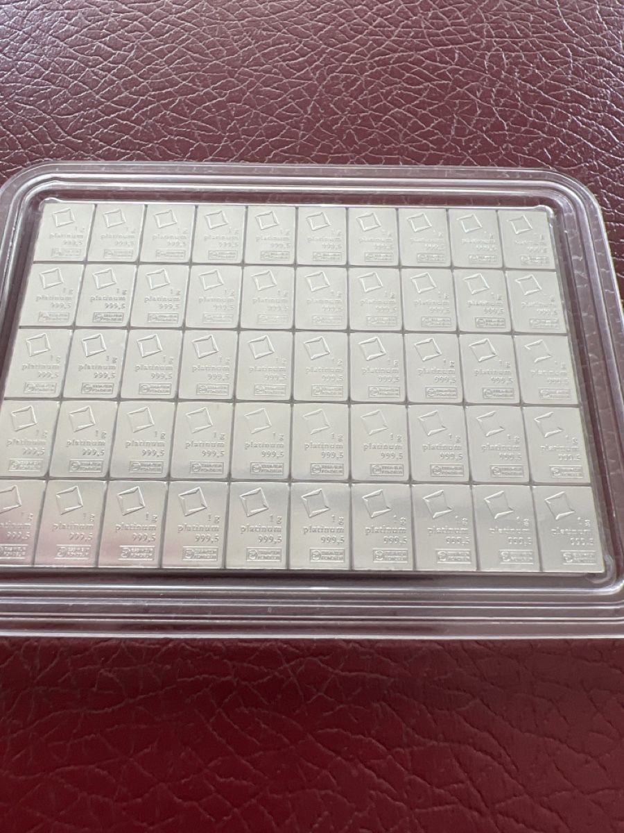 Métaux précieux: Combibar 50x1 gr Platin valcambi – D'occasion à Dietwil par Colonia1 3