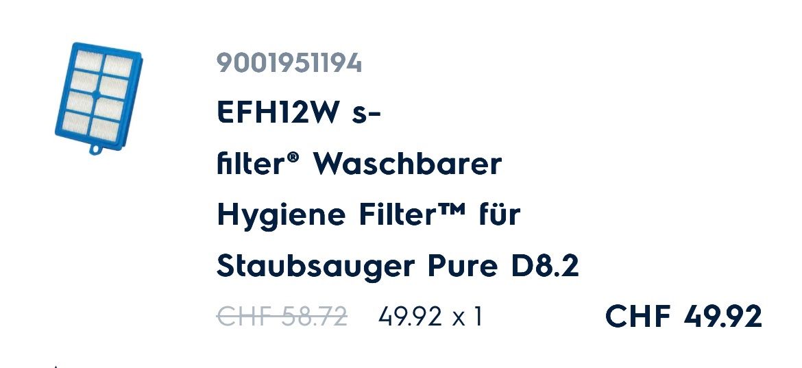 Electrolux Aspirapolveri & Accessori: Electrolux Staubsauger Filter – Nuovo e nell'imballaggio originale da Ormalingen venduto da Orchidee1011