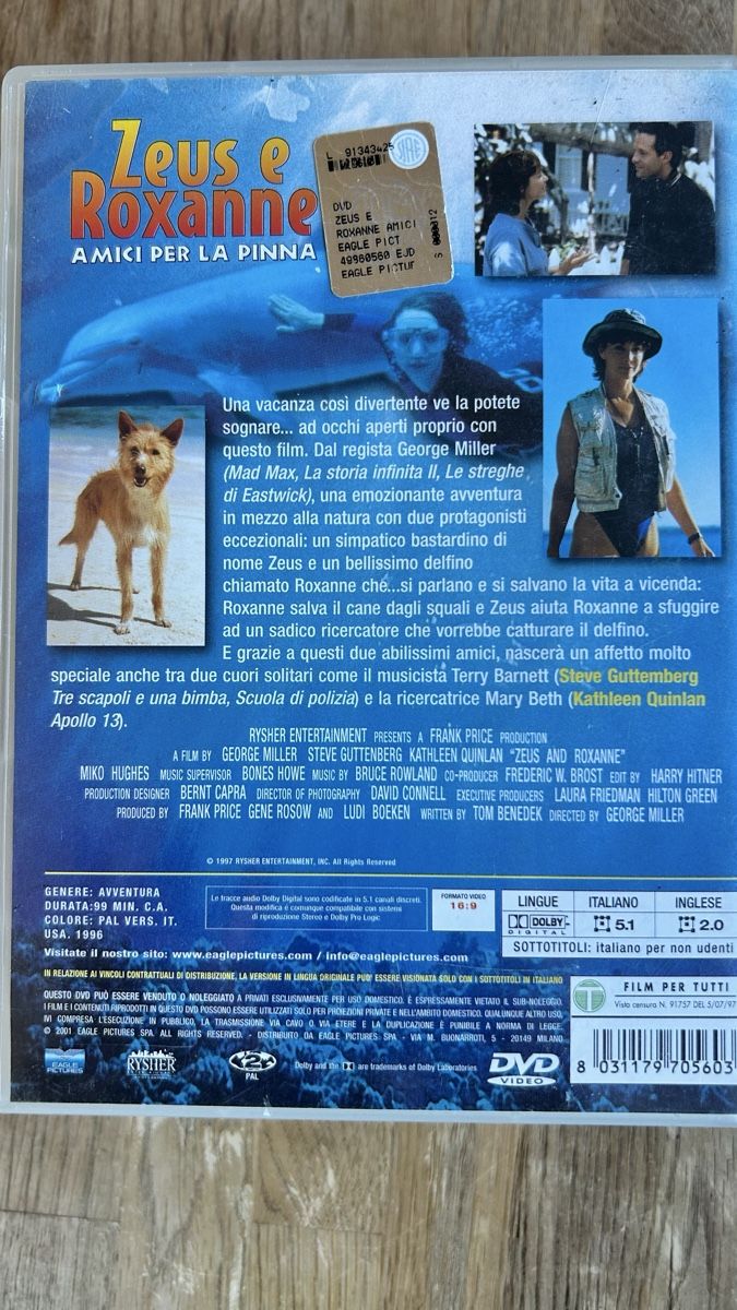 Tutti i DVDs: Zeus and Roxanne – Usato da Lugano venduto da bad_2t9b 1