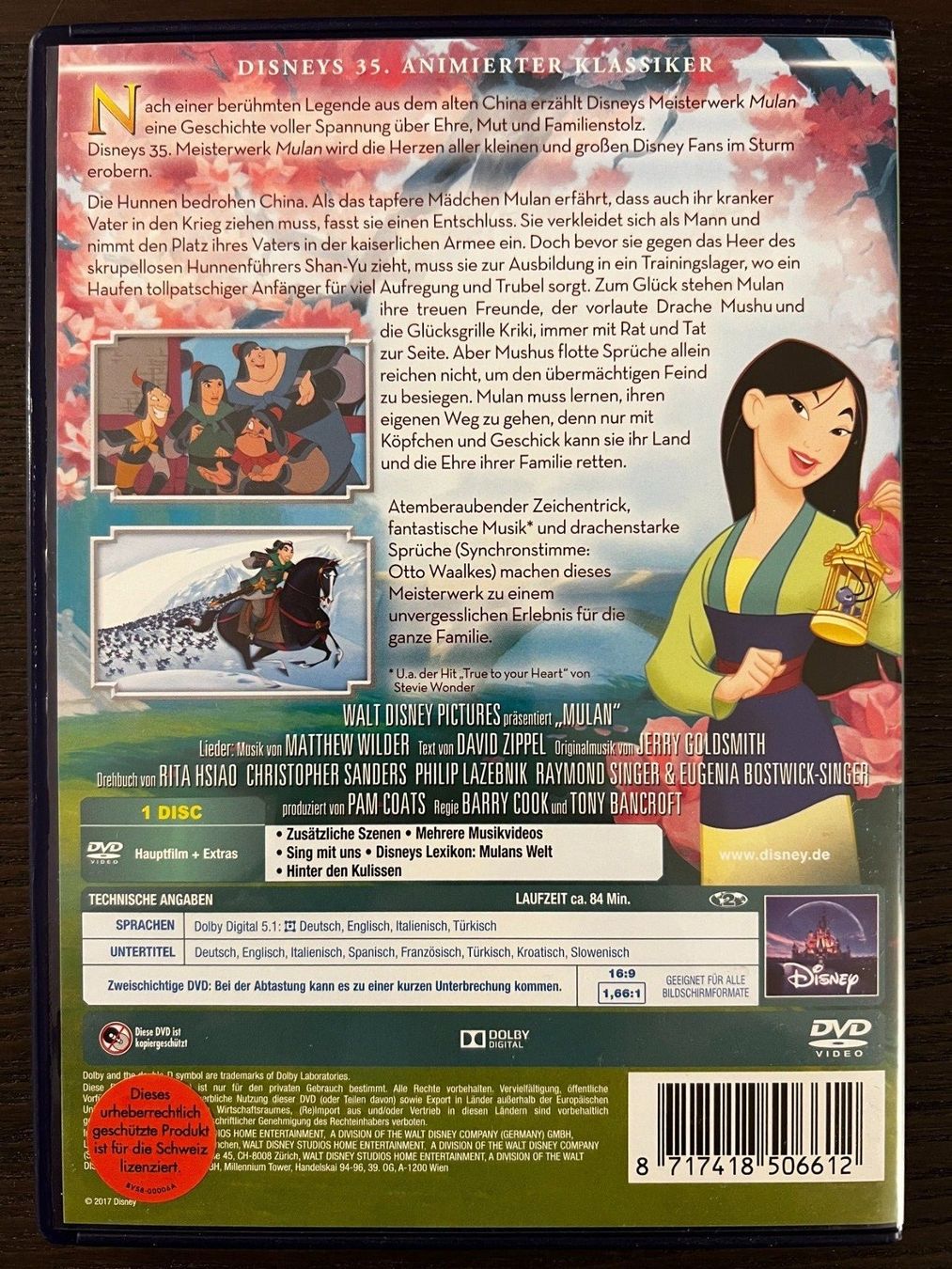 Tutti i DVDs: Mulan – Usato da Zürich venduto da FilmFreunde 1