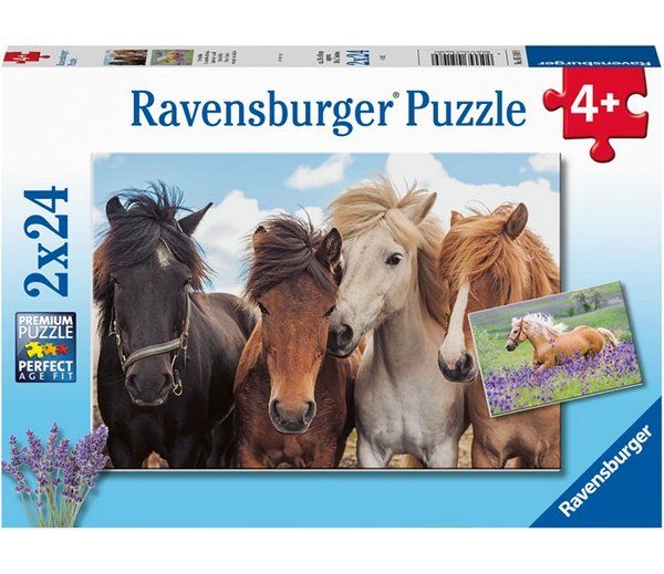 Ravensburger Puzzles: Ravensburger Puzzle 2x24 Teile Pferdeliebe – Neu und originalverpackt aus Oensingen von Liquidations-Shop