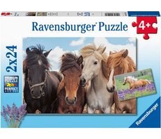 Ravensburger Puzzle 2x24 Teile Pferdeliebe