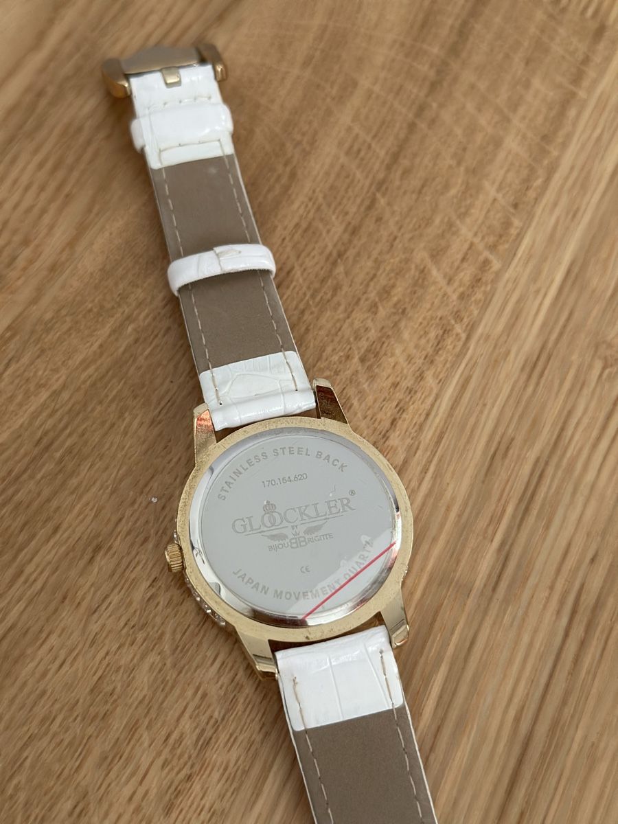 Uhren: Glööckler Uhr weiss mit Strasssteinen – Neu (gemäss Beschreibung) aus Ermatingen von nic_x2tf 3